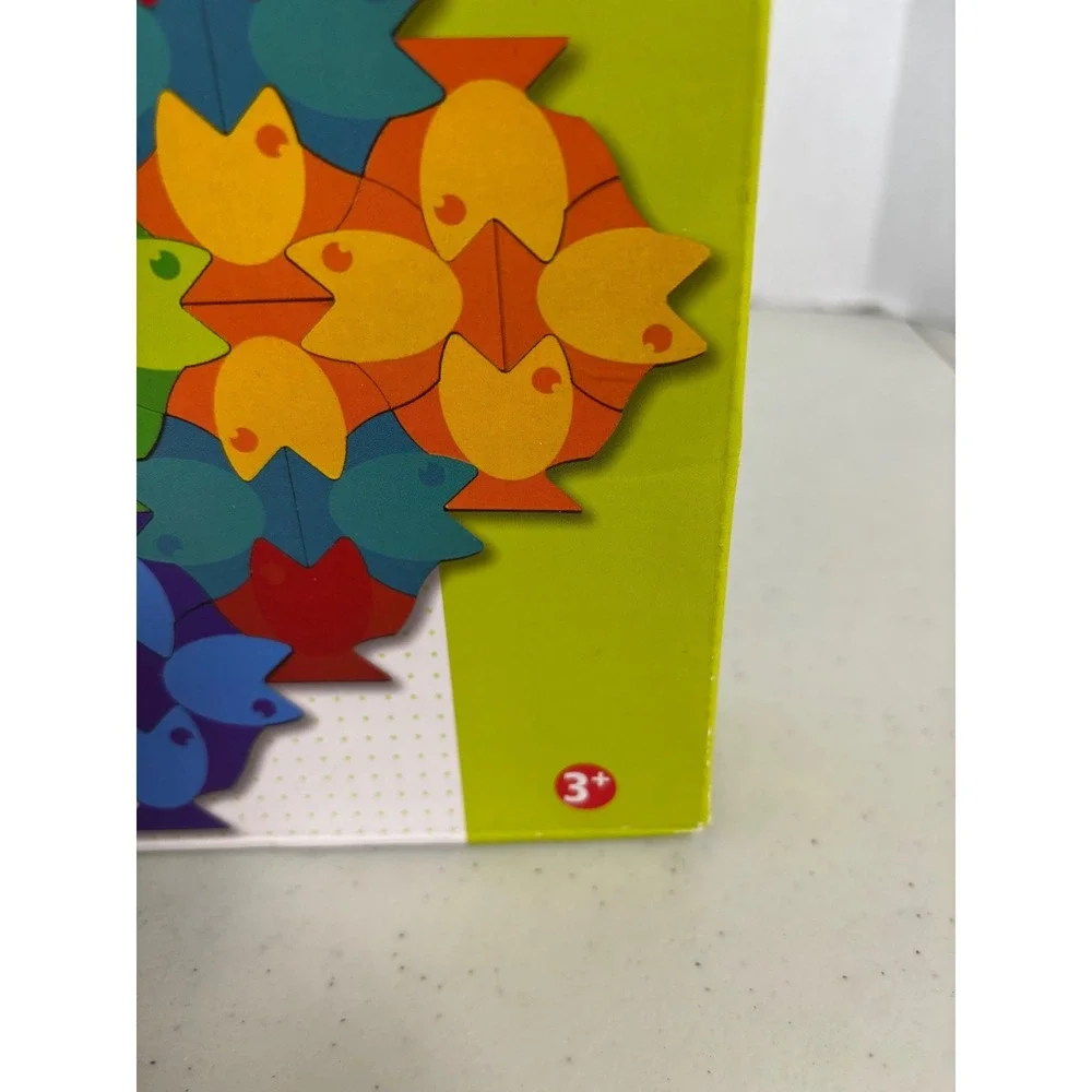 HABA Fish Parquet Wooden STEM Learning Puzzle 48 Double Sided Pieces‎ Ages 3+